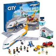 Compatible Building Blocks CITY CITY Fire Ship 60368 Airport High-Speed Train Model Assembly Toys