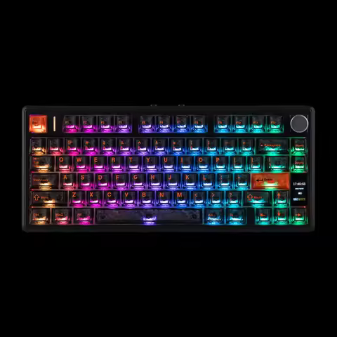 TH80 V2PRO（EPOMAKER）75% ANSI US Layout Wired/Bluetooth/2.4Ghz Wireless Mechanical Gaming Keyboard wi