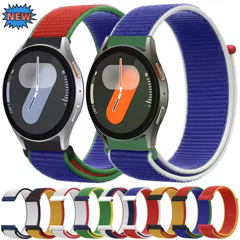 20mm 22mm Nylon Strap For Samsung Galaxy Watch 7/6/5/4 Sports Bracelet Amazfit Active 2/Bip 6/GTR Re