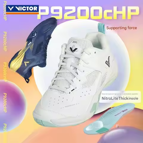 P9200cHP Badminton Shoes Men's Women's Shoes New White/Purple tennis sports shoe walking running
