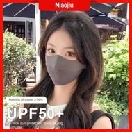 NIAOJIU Face Ice Silk Breathable Anti-UV Sunscreen Fashion Dustproof Face Shield Unisex