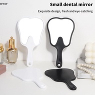 Tooth Shaped Mouth Mirror, Unbreakable Plastic Makeup Mirror - Dentist Gift