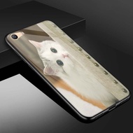 Case Oppo F1S - A59 Terbaru Fashion Case Kucing Series - Softcase Glass Kaca Hardcase Casing Hp Kesi