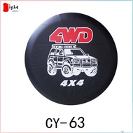 ⚡NEW⚡15" Universal 4WD 4X4 Black Leather PVC Tire Bag Spare Wheel Tire Cover Case Bag Pouch Protector Car Tyres