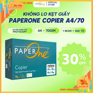 1 Ream 500 tờ Giấy in Paper One 70gsm/80gsm Khổ A4