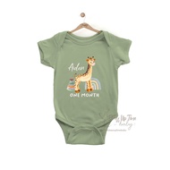 [FREE CUSTOM NAMA] Jumper Bayi Satu Bulanan One Month Lucu Animal