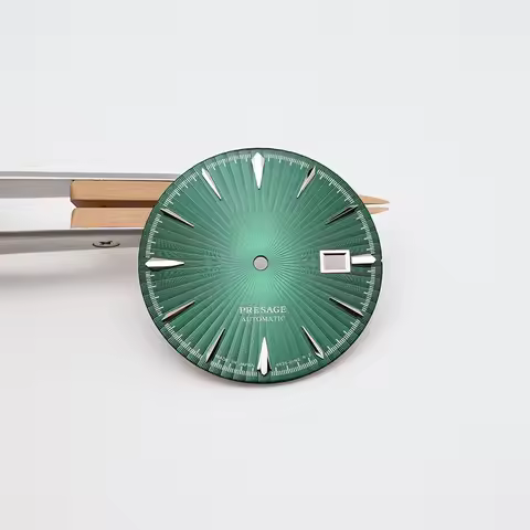 35mm Green Presage Dial S Logo Watch Face for Seiko Mod NH34 NH35 NH38 Automatic Movement Cocktail T