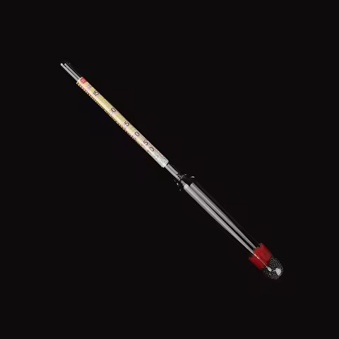 1PC Glass Household Alcohol Meter 0-96 Distillation Alcohol Machine Fermentation Brew Hydrometer Tes