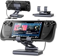 Docking Station Steam Deck Dock: Adjustable Stand 6-in-1 Hub Stream Deck Accessories with HDMI 2.0 4