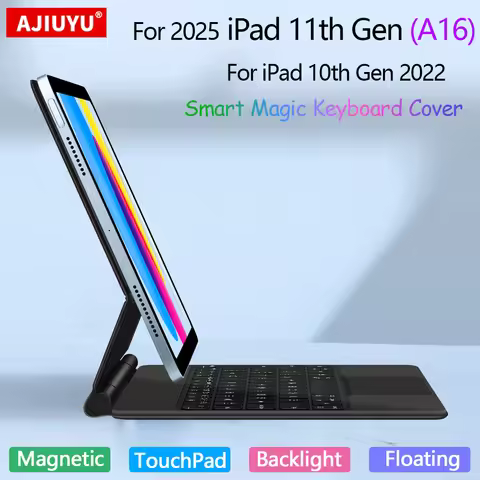 Smart Magic Keyboard For iPad 11th Generation A16 2025 11 inch A3354 A3355 Case iPad 10th Touchpad B