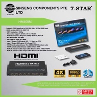 7-STAR* 4K 3D HDMI 4x4 True Matrix Optical Digital Audio matrix hdmi 4x4 switch