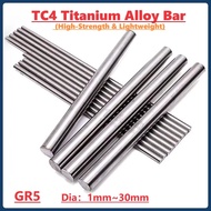 TC4 Titanium Alloy Bar Ti Rods Round Bars High-Strength Titanium Rod Diameter 1 2 3 4 5 6 8 10 12 13
