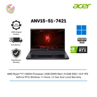 Acer  Gaming Laptop  Nitro V 15 ANV15-51-7421 15.6" FHD 144Hz( i7-13620H, 8GB, 512GB SSD, RTX4050 6G