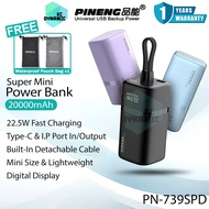 Pineng PN-739SPD 20000mAh Powerbank Super Mini Power Bank Original Pineng PowerBank PN-739PD PN739 P