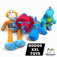 [SG] GoDog Jumbo Dragon Dog Toy, Durable Dog Toy, Big Dog Toy, Large Dog Toy