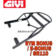 Monorack Givi Sym Bonus/ E-Bonus/ Sr110 Givi Monorack Advance Black Givi 100% Original and Grip Lock