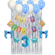 MS.PARTY KOALA BLUE THEME BIRTHDAY DECORATION PACKAGE BT21 THEME BIRTHDAY DECORATION/