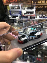 PGM 1:64 Porsche 保時捷RWB964 martini馬天尼全開