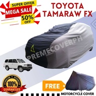 TOYOTA TAMARAW FX HIGH QUALITY CAR COVER - WATER REPELLANT, AND DUST PROOF - WITH FREE MOTOR COVER