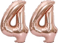 44 Number Foil Balloon Number 40 Inch Jumbo Giant Balloon for 44th Birthday Party Decoration Wedding
