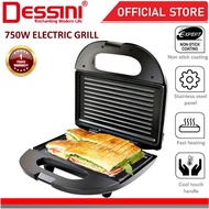 (Ready Stock) DESSINI ITALY Double Sided Electric Pizza Panini Waffle Sandwich Maker