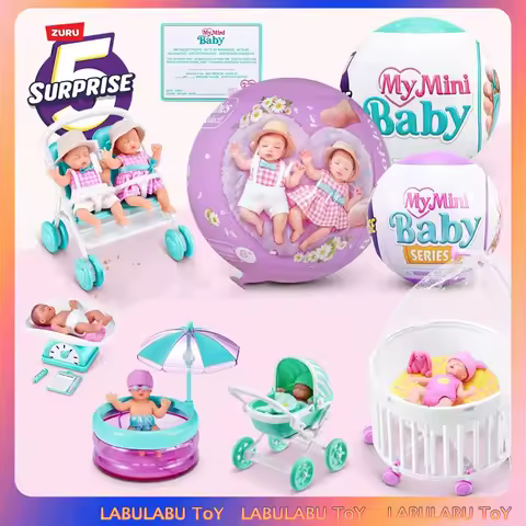 ZURU My Mini Baby Series Mystery Box Mini Brands Blind Box Figures Miniature Surprise Box Figures Co