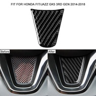 Car Steering wheel Stickers Carbon Fiber Material Vehicle Bearing Circle Trim Replacement for  Honda
