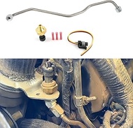 Stainless Steel Exhaust Back Pressure Sensor Tube, EBP Sensor with Wire Harness for 1999-2003 Ford F