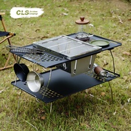 Stainless Steel Grid Table Portable igt Outdoor Camping Shelf Folding Table Table Splicing cls Picni