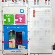 Huawei Y6 2018 clear tempered glass y6(2018) protector