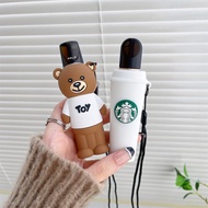 Starbucks Toy Bear Relx infinity/infinity plus/phantom/classic Protective Case+Free Black Nylon Lany