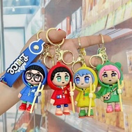 LUCE 3D 4 COLOR KEYCHAIN COMBO - CATHOLIC KEYCHAIN