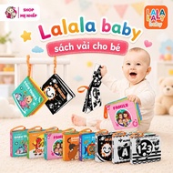 Lalala baby cloth book for newborns 0 to 12 months, size 12x11cm, 8 sides