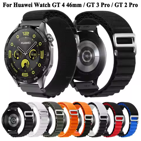 Nylon Strap For Huawei Watch GT 4 46mm Band For Huawei Watch 4 Pro GT 2 3 GT2 GT3 Pro 46mm Wristband