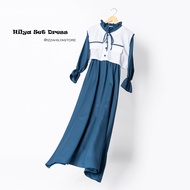 Hilya Gamis Set Rompi Wanita Korean Style Bahan Shakila