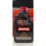 MOTUL 8100 POWER 0W20 5W30 5W40 FULLY ESTER  CAR ENGINE OIL 1L [10000KM]