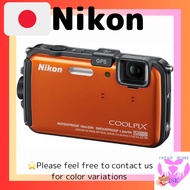 Nikon Digital Camera COOLPIX AW100 Mr./Ms. Shine Orange AW100OR direct from japan Used, genuine made