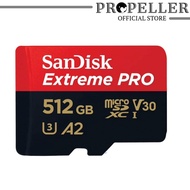 Propeller 512GB SanDisk Extreme Pro MicroSD UHS-I Card 200MB/s read and 140MB/s write