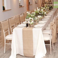 Burlap Hessian Table Runner Fabric Rolls Are Suitable for Weddings Table-Runners Decoration & Crafts