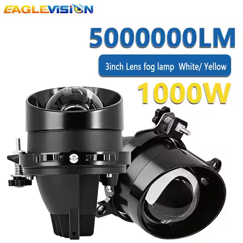 EAGLEVISION LED 3INCH Projector White Yellow 300W HID Bi-xenon High Low Beam for Nissan Fog Lights f