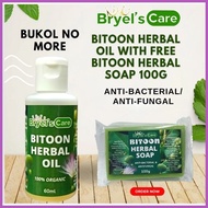 ♕ ◭ ♂ Bryel's Care ️ BITOON Herbal Oil Bukol Remover with Bryel's Care Bitoon Herbal Soap Antifunga