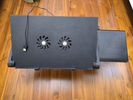 手提電腦多角度升降架，附散熱風扇及滑鼠板