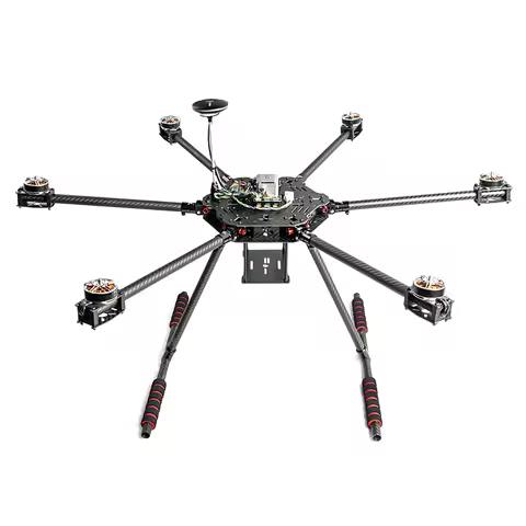 LX680 six axis drone with foldable carbon fiber frame wheelbase 680mm and PIX &3115 900kv motor,1555