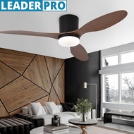 25/42/52in Smart Electric Ceiling Fan Light Household Stepless Dimming LED Lighting Fan DC Motor Sil