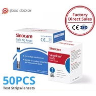 SINOCARE SAFE AQ Angel Blood Glucose 50s Test Strips FREE 50s Lancets FF00