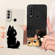 For Huawei Y6p MED-LX9 MED-LX9N Lens Protective Casing Huawei Y6P 2020 Cute Cat Cartoon Soft Silicon