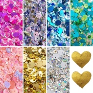 5g Sequins Mix Flower Star Heart Shell Circle Half Bowl Loose Beads Sequin for DIY Fashion Sewing Ac