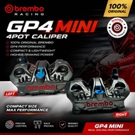 BREMBO GP4 MINI 4POT CALIPER ORIGINAL BREMBO 82MM LEFT RIGHT SIDE KIRI KANAN 1 SET MADE IN ITALY FRO