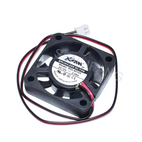 Well Tested Cooler RDL4010S 12V 0.06A 40*40*10mm 4cm 4010 Two Wires Quiet Fan
