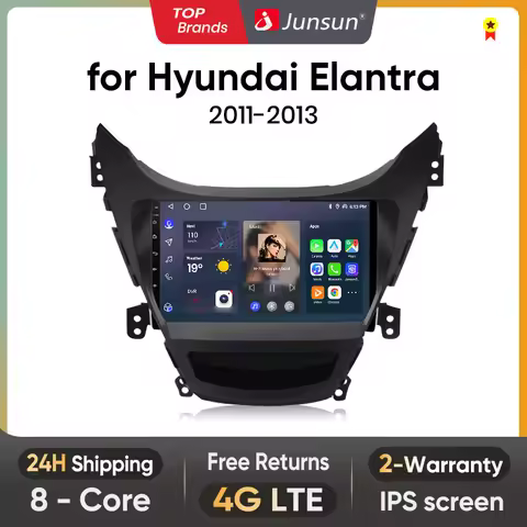 Junsun V1 AI Voice Wireless CarPlay Android Auto Radio for Hyundai Elantra Avante MD I35 2011-2013 4